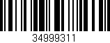 Código de barras (EAN, GTIN, SKU, ISBN): '34999311'
