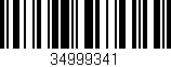 Código de barras (EAN, GTIN, SKU, ISBN): '34999341'