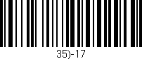 Código de barras (EAN, GTIN, SKU, ISBN): '35)-17'