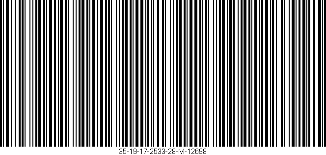Código de barras (EAN, GTIN, SKU, ISBN): '35-19-17-2533-28-M-12698'
