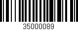 Código de barras (EAN, GTIN, SKU, ISBN): '35000089'