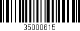 Código de barras (EAN, GTIN, SKU, ISBN): '35000615'