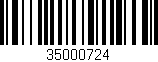 Código de barras (EAN, GTIN, SKU, ISBN): '35000724'