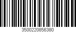 Código de barras (EAN, GTIN, SKU, ISBN): '3500220856380'