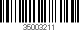 Código de barras (EAN, GTIN, SKU, ISBN): '35003211'