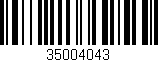 Código de barras (EAN, GTIN, SKU, ISBN): '35004043'
