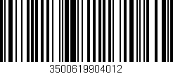Código de barras (EAN, GTIN, SKU, ISBN): '3500619904012'