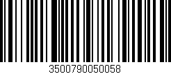 Código de barras (EAN, GTIN, SKU, ISBN): '3500790050058'