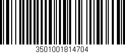 Código de barras (EAN, GTIN, SKU, ISBN): '3501001814704'