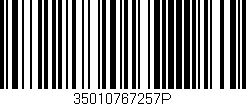Código de barras (EAN, GTIN, SKU, ISBN): '35010767257P'