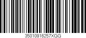 Código de barras (EAN, GTIN, SKU, ISBN): '35010916257XGG'