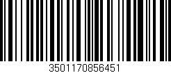 Código de barras (EAN, GTIN, SKU, ISBN): '3501170856451'