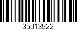 Código de barras (EAN, GTIN, SKU, ISBN): '35013922'