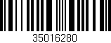 Código de barras (EAN, GTIN, SKU, ISBN): '35016280'