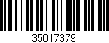 Código de barras (EAN, GTIN, SKU, ISBN): '35017379'