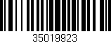 Código de barras (EAN, GTIN, SKU, ISBN): '35019923'