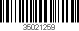 Código de barras (EAN, GTIN, SKU, ISBN): '35021259'