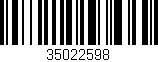 Código de barras (EAN, GTIN, SKU, ISBN): '35022598'