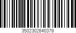 Código de barras (EAN, GTIN, SKU, ISBN): '3502302840379'
