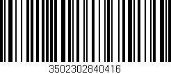 Código de barras (EAN, GTIN, SKU, ISBN): '3502302840416'