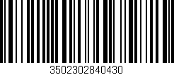 Código de barras (EAN, GTIN, SKU, ISBN): '3502302840430'