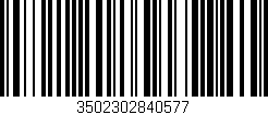 Código de barras (EAN, GTIN, SKU, ISBN): '3502302840577'