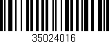 Código de barras (EAN, GTIN, SKU, ISBN): '35024016'