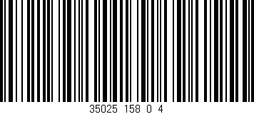 Código de barras (EAN, GTIN, SKU, ISBN): '35025_158_0_4'