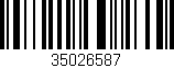 Código de barras (EAN, GTIN, SKU, ISBN): '35026587'