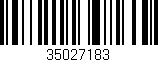 Código de barras (EAN, GTIN, SKU, ISBN): '35027183'