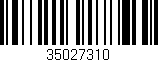 Código de barras (EAN, GTIN, SKU, ISBN): '35027310'