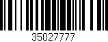 Código de barras (EAN, GTIN, SKU, ISBN): '35027777'