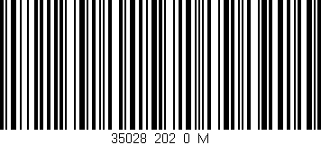 Código de barras (EAN, GTIN, SKU, ISBN): '35028_202_0_M'