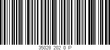 Código de barras (EAN, GTIN, SKU, ISBN): '35028_202_0_P'