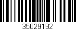 Código de barras (EAN, GTIN, SKU, ISBN): '35029192'