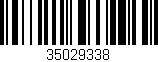 Código de barras (EAN, GTIN, SKU, ISBN): '35029338'
