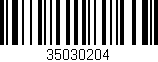 Código de barras (EAN, GTIN, SKU, ISBN): '35030204'