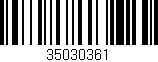Código de barras (EAN, GTIN, SKU, ISBN): '35030361'