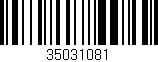 Código de barras (EAN, GTIN, SKU, ISBN): '35031081'