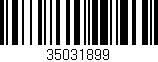 Código de barras (EAN, GTIN, SKU, ISBN): '35031899'