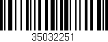 Código de barras (EAN, GTIN, SKU, ISBN): '35032251'