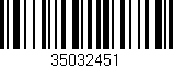 Código de barras (EAN, GTIN, SKU, ISBN): '35032451'