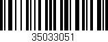 Código de barras (EAN, GTIN, SKU, ISBN): '35033051'