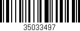 Código de barras (EAN, GTIN, SKU, ISBN): '35033497'