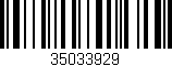 Código de barras (EAN, GTIN, SKU, ISBN): '35033929'