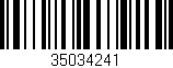 Código de barras (EAN, GTIN, SKU, ISBN): '35034241'