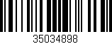 Código de barras (EAN, GTIN, SKU, ISBN): '35034898'