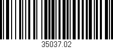 Código de barras (EAN, GTIN, SKU, ISBN): '35037.02'