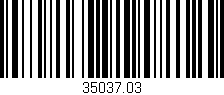 Código de barras (EAN, GTIN, SKU, ISBN): '35037.03'