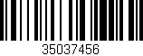 Código de barras (EAN, GTIN, SKU, ISBN): '35037456'